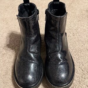 Steve Madden TCliche Chelsea toddler size 12 black sparkle boot